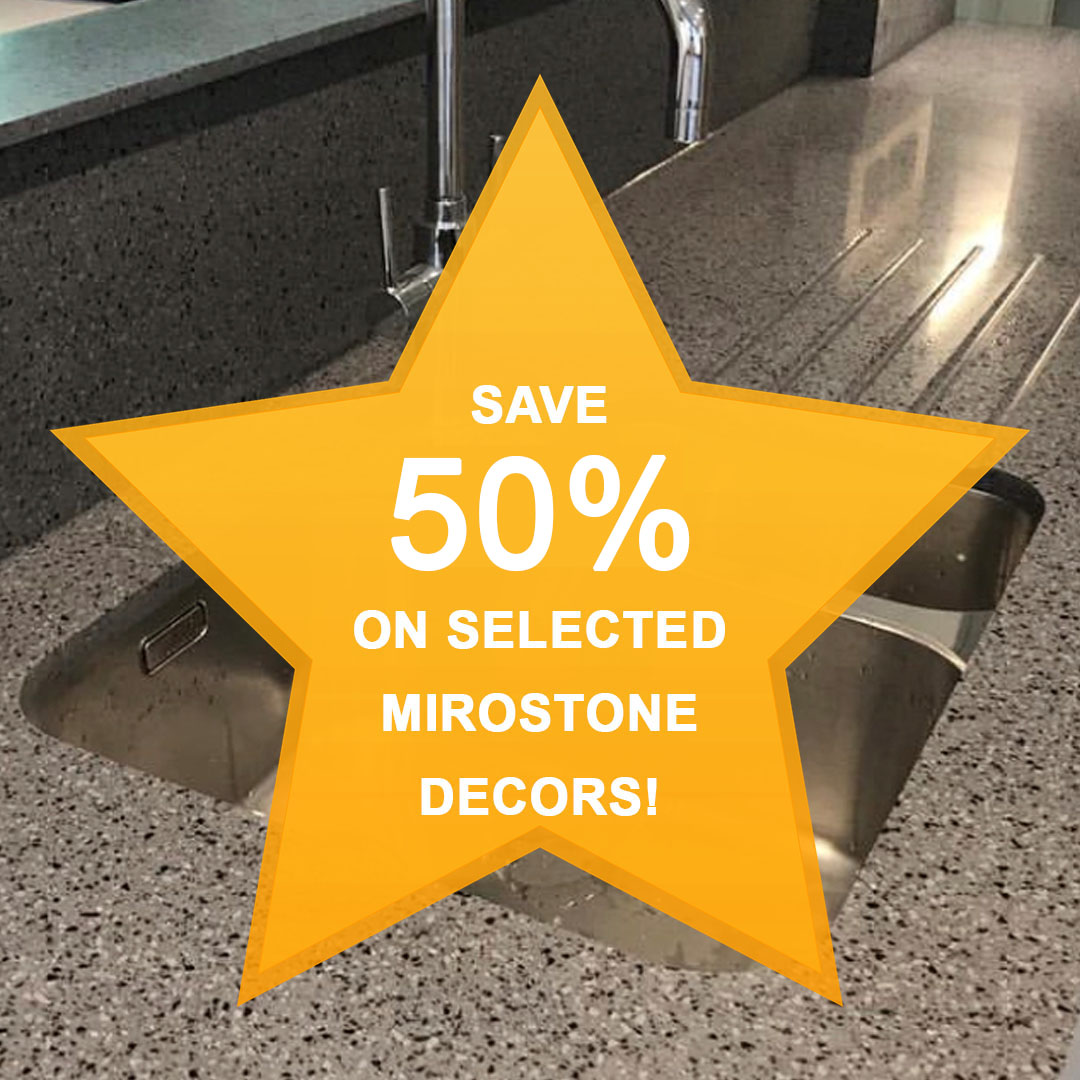 50% off of selected Mirostone decors!